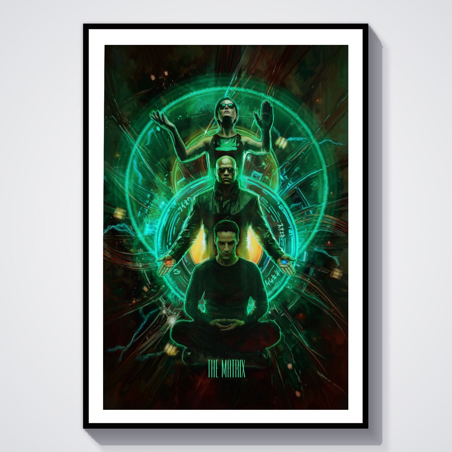 Flex Designs Poster The Matrix 8 x 10" Home Goods - Movie 1999 Movie Poster