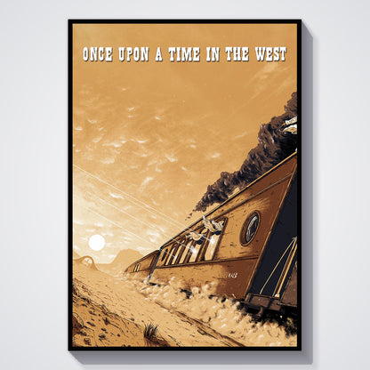 Flex Designs Poster Once Upon a Time in the West Sketch 5 x 7" Home Goods - Movie 1968 Movie Poster