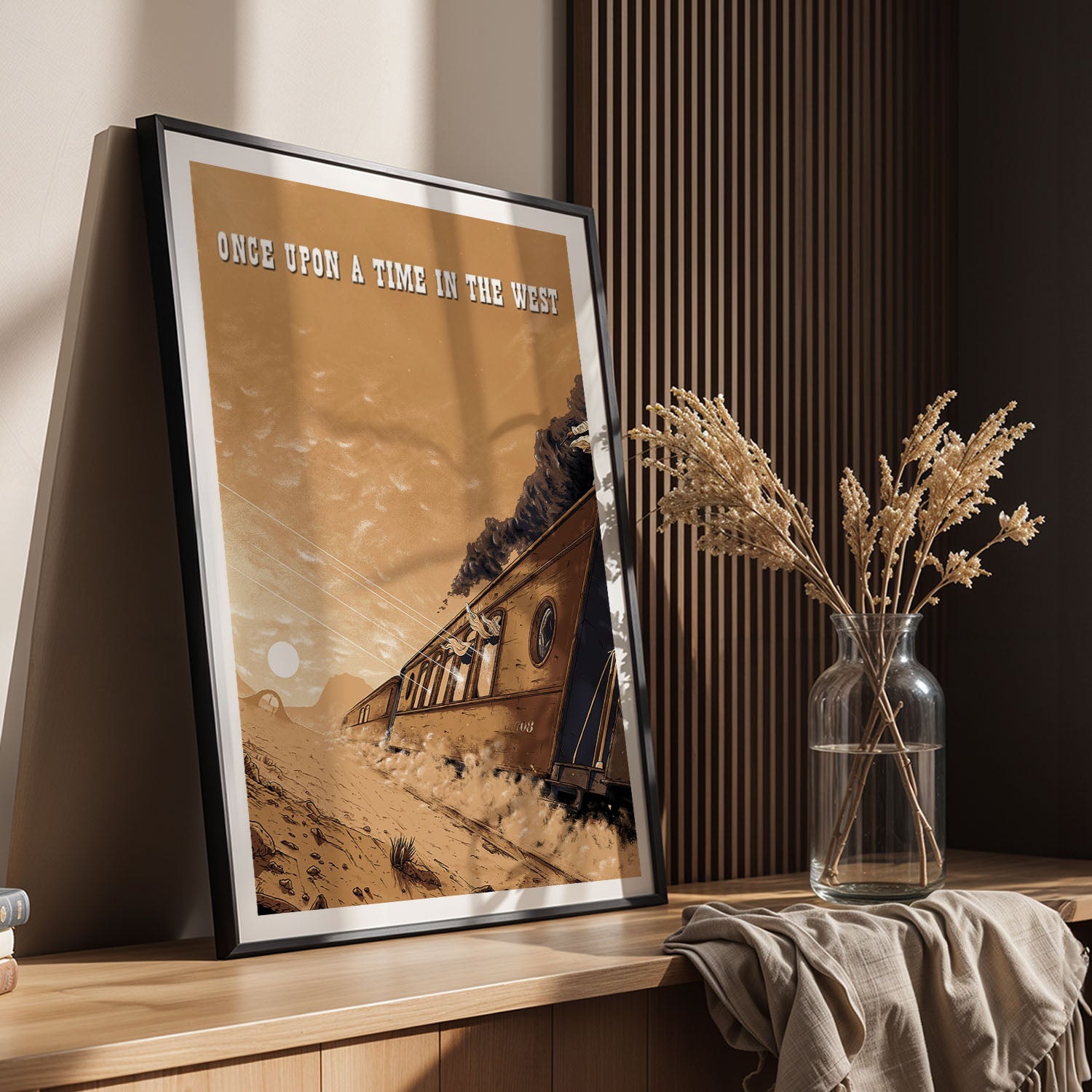 Flex Designs Poster Once Upon a Time in the West Sketch 5 x 7" Home Goods - Movie 1968 Movie Poster