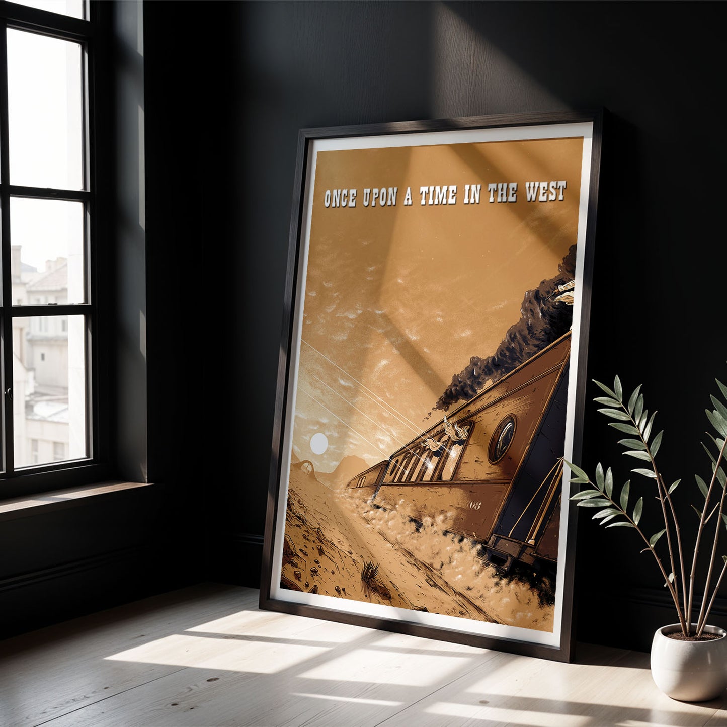Flex Designs Poster Once Upon a Time in the West Sketch 8 x 10" Home Goods - Movie 1968 Movie Poster