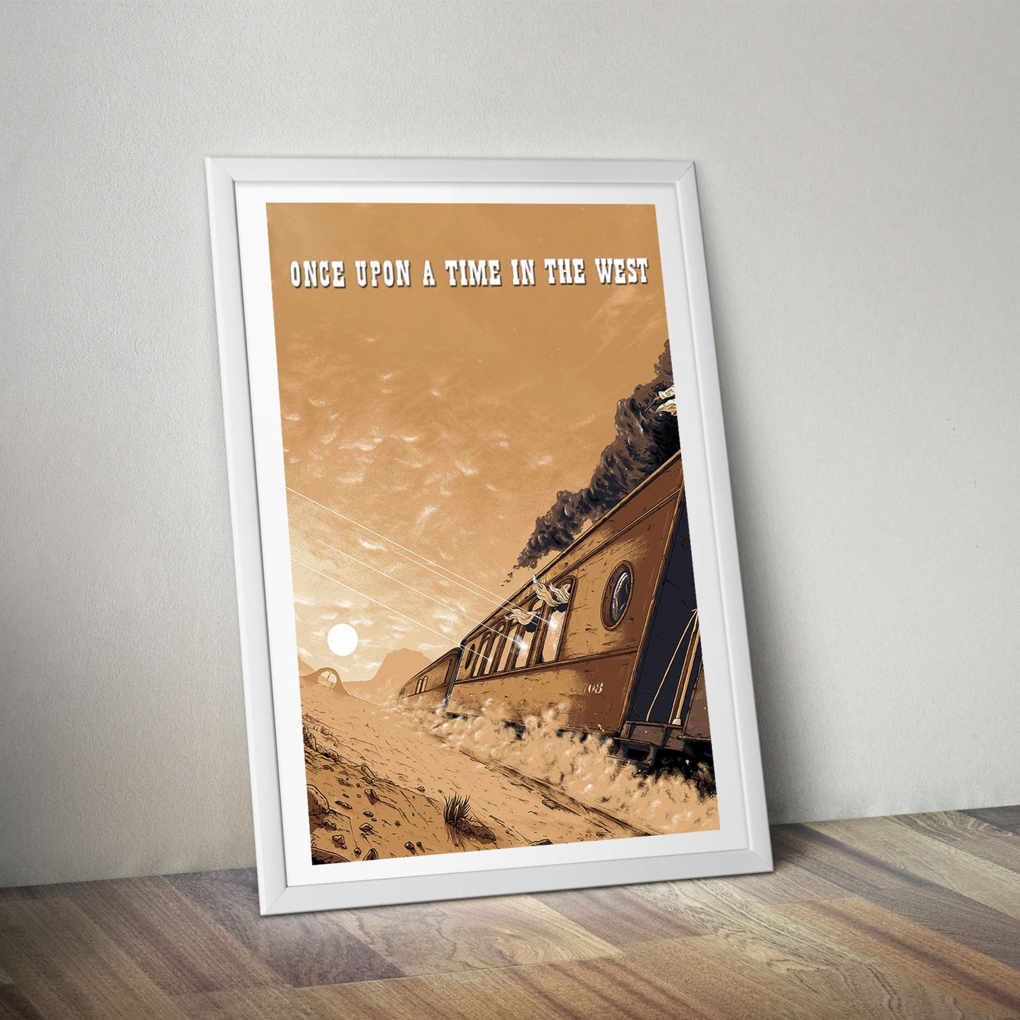 Flex Designs Poster Once Upon a Time in the West Sketch 8 x 10" Home Goods - Movie 1968 Movie Poster