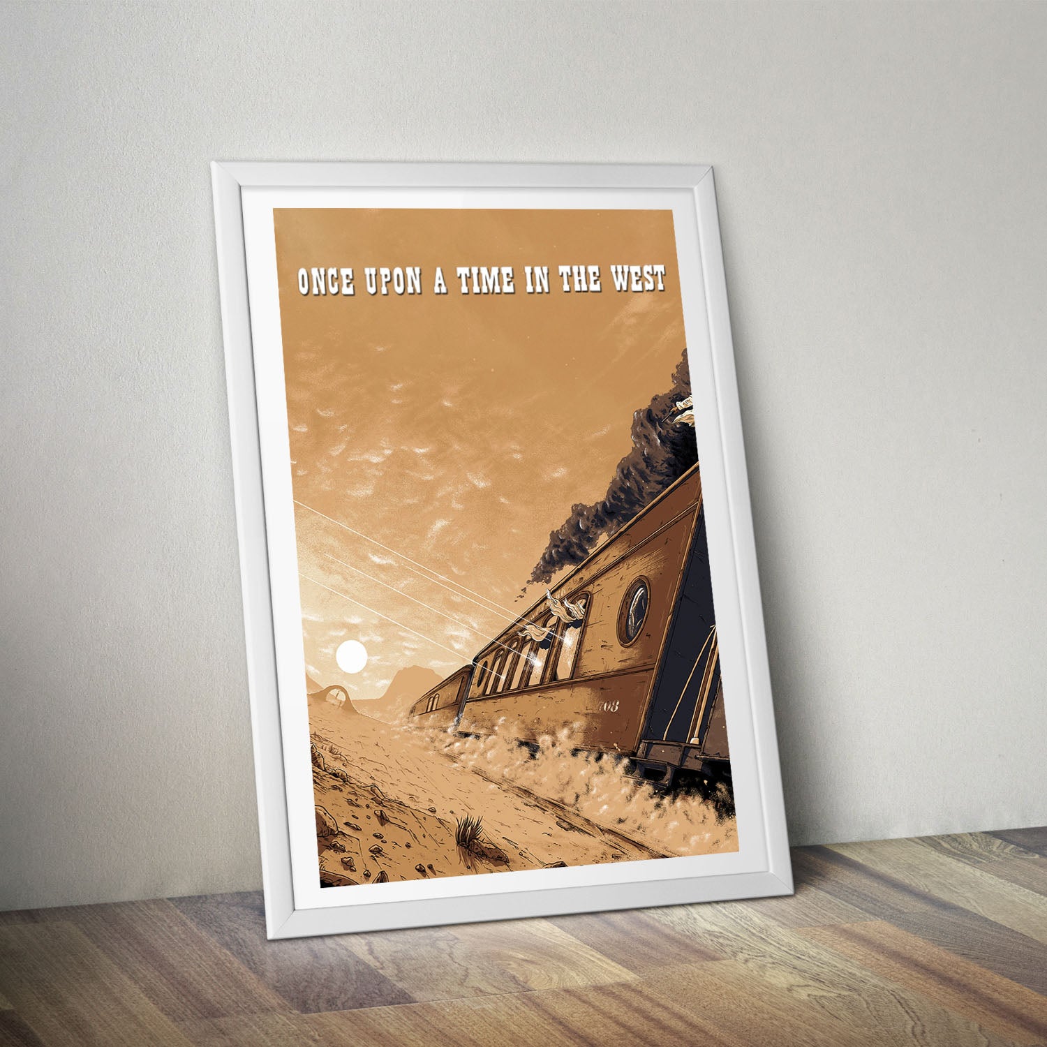Flex Designs Poster Once Upon a Time in the West Sketch 8 x 10" Home Goods - Movie 1968 Movie Poster