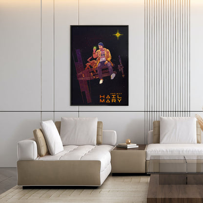 Flex Designs Poster Project Hail Mary Grace Rocky 5 x 7" Home Goods - Movie 2026 Movie Poster