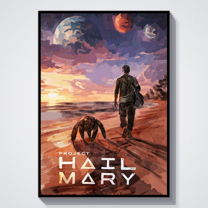 Flex Designs Poster Project Hail Mary Rocky 5 x 7" Home Goods - Movie 2026 Movie Poster