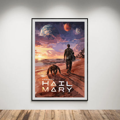 Flex Designs Poster Project Hail Mary Rocky 8 x 10" Home Goods - Movie 2026 Movie Poster