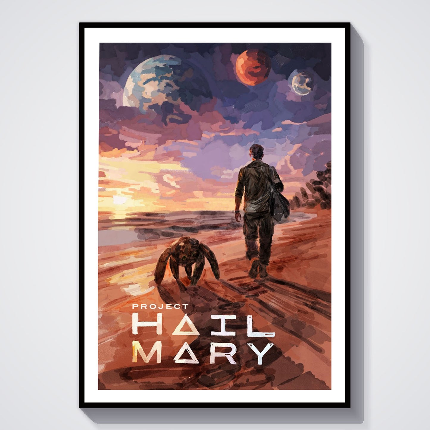 Flex Designs Poster Project Hail Mary Rocky 8 x 10" Home Goods - Movie 2026 Movie Poster