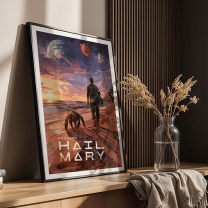 Flex Designs Poster Project Hail Mary Rocky 5 x 7" Home Goods - Movie 2026 Movie Poster