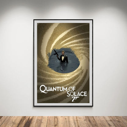 Flex Designs Poster Quantum of Solace Minimalist Cartoon 8 x 10" Home Goods - Movie 2008 Movie Poster