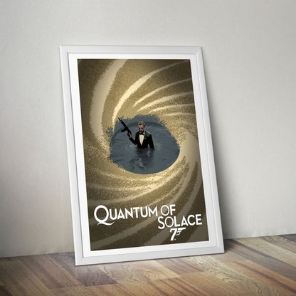 Flex Designs Poster Quantum of Solace Minimalist Cartoon 8 x 10" Home Goods - Movie 2008 Movie Poster