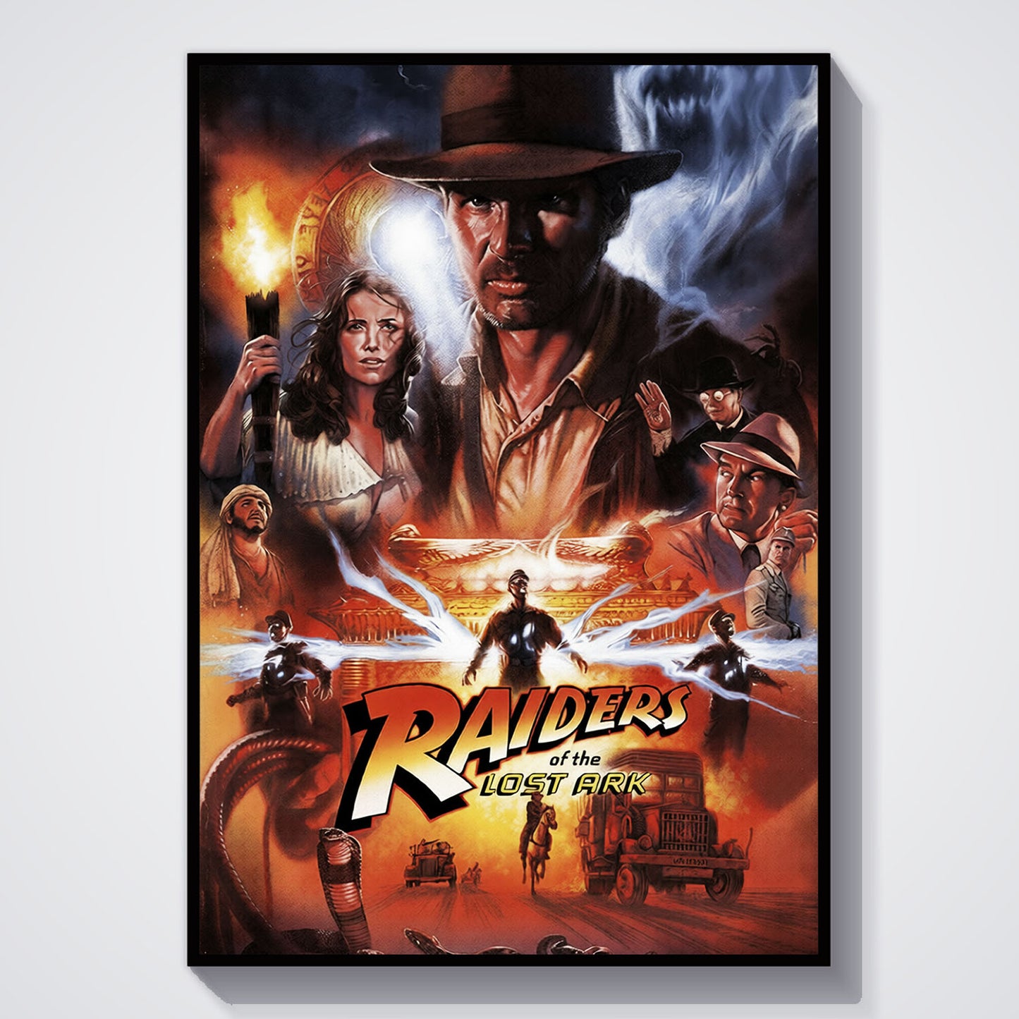Flex Designs Poster Raiders of the Lost Ark Alternate 5 x 7" Home Goods - Movie 1981 Movie Poster