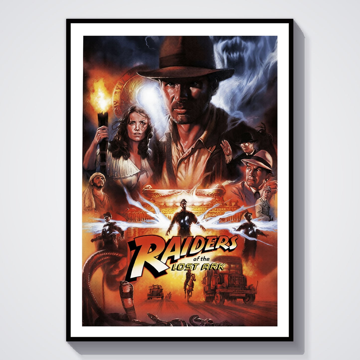 Flex Designs Poster Raiders of the Lost Ark Alternate 8 x 10" Home Goods - Movie 1981 Movie Poster