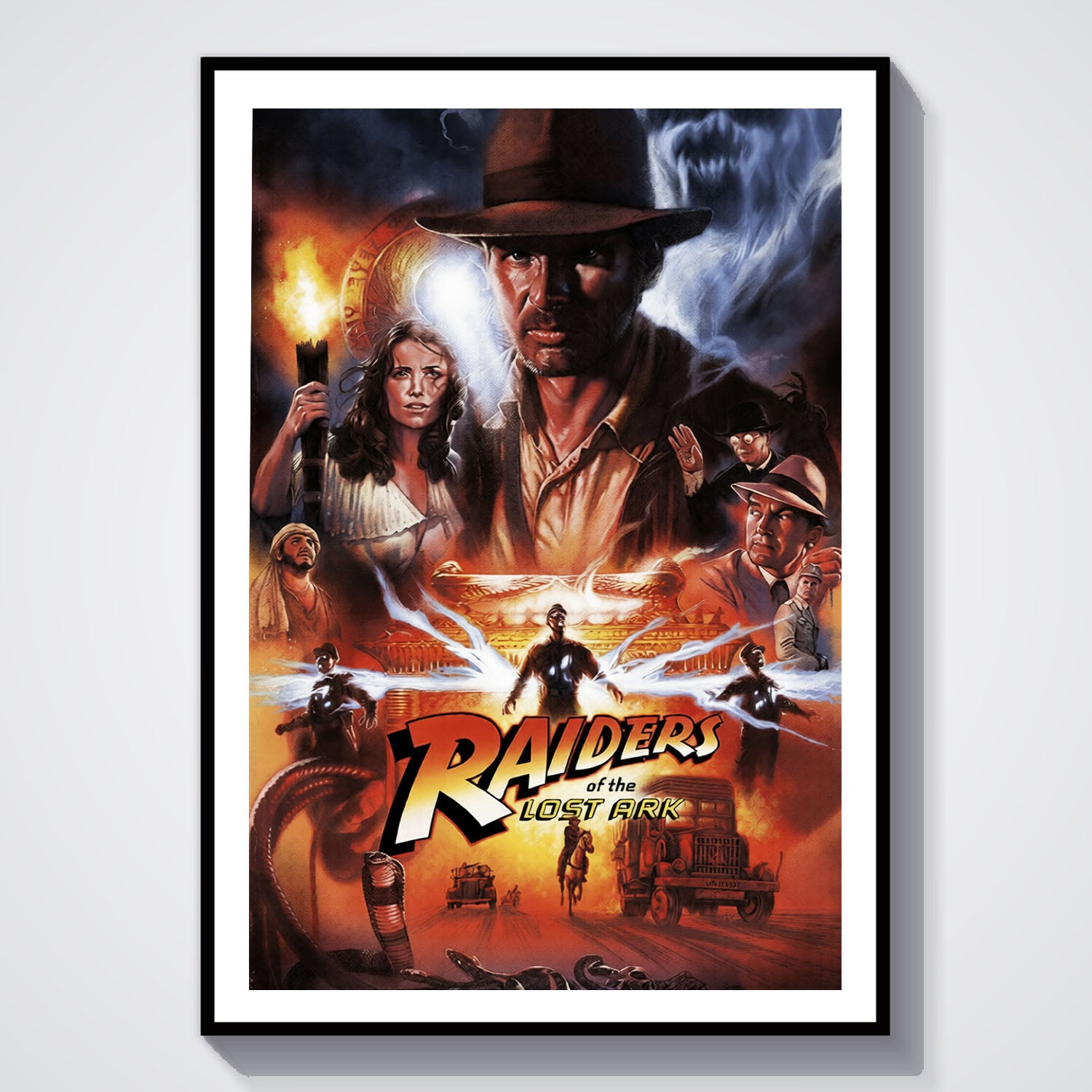 Flex Designs Poster Raiders of the Lost Ark Alternate 8 x 10" Home Goods - Movie 1981 Movie Poster