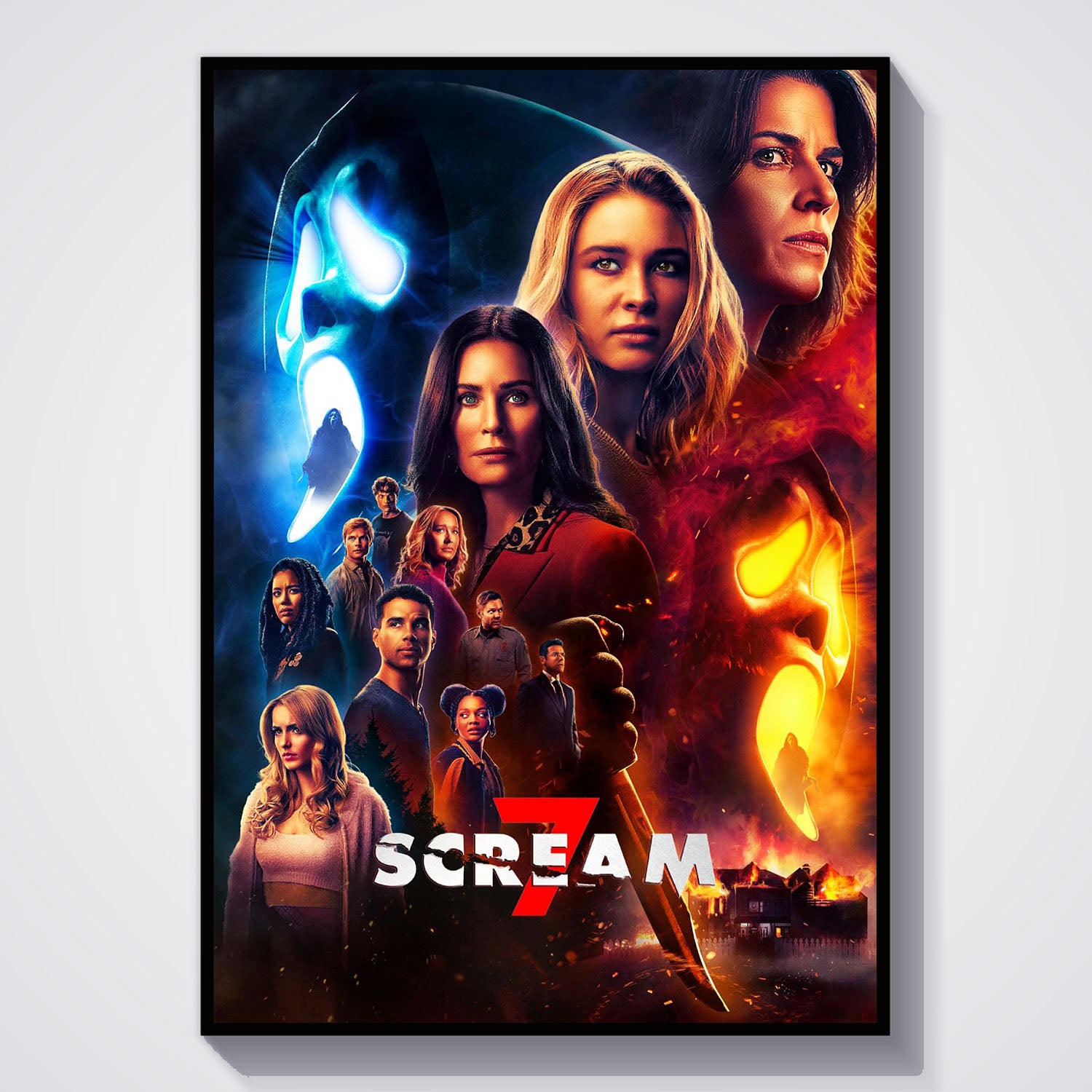Flex Designs Poster Scream 7 Cover 5 x 7" Home Goods - Movie 2026 Movie Poster