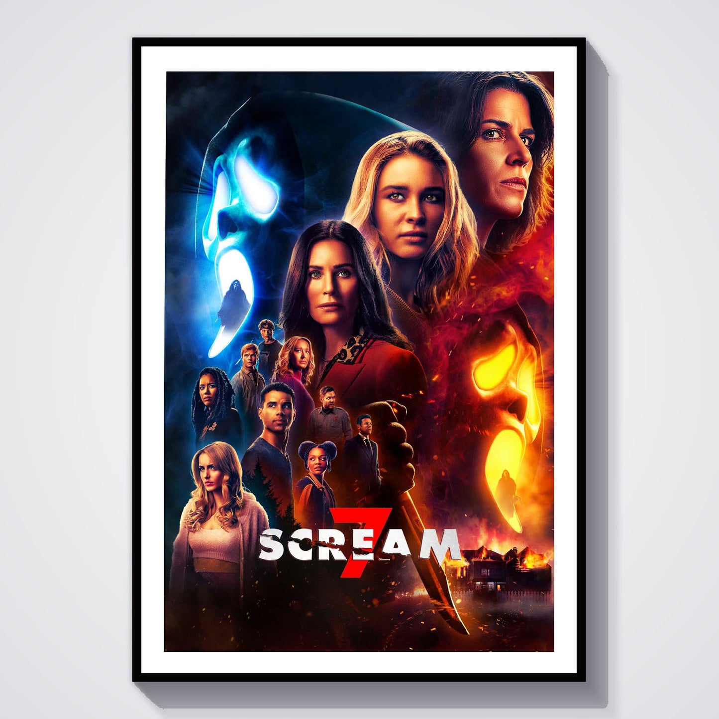 Flex Designs Poster Scream 7 Cover 8 x 10" Home Goods - Movie 2026 Movie Poster