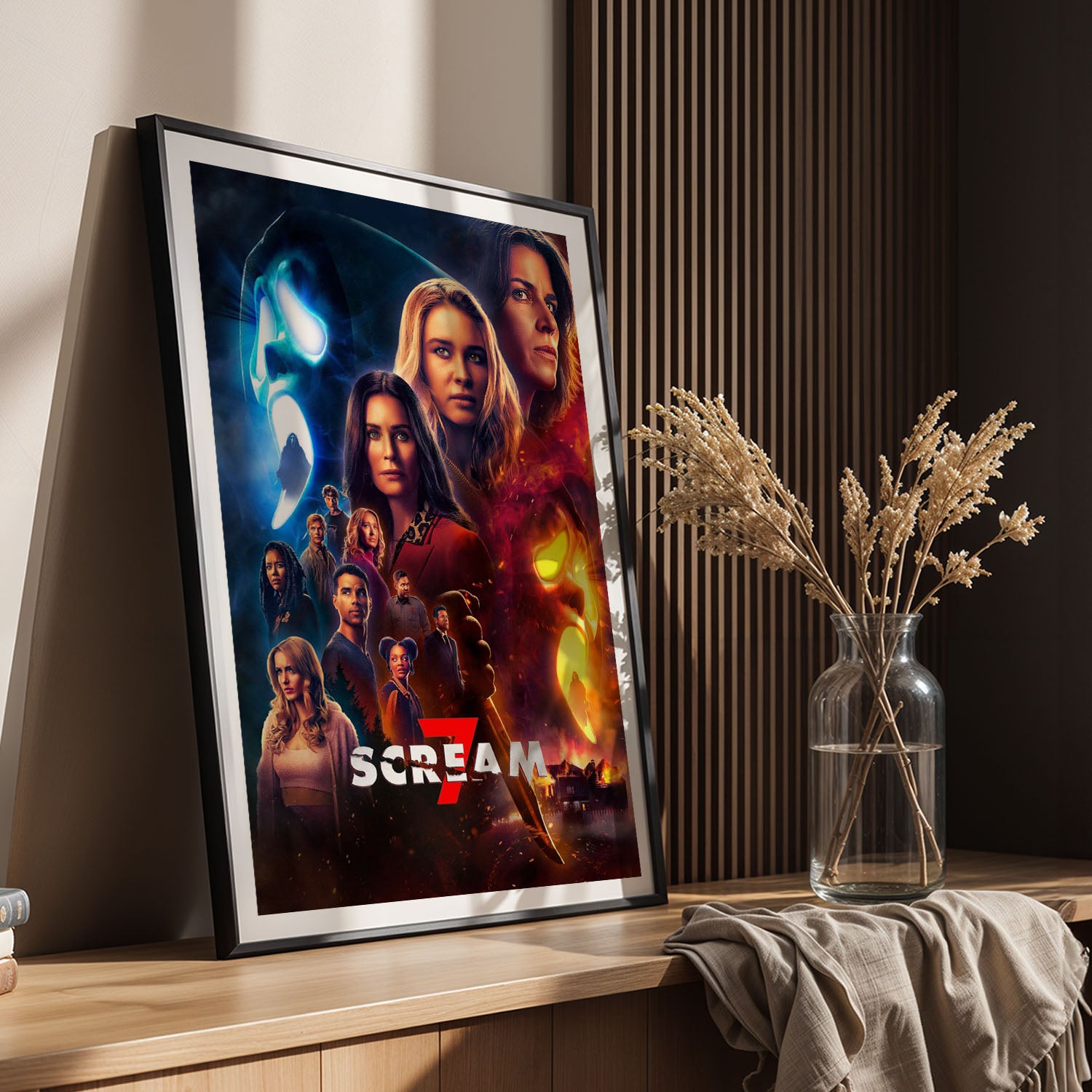 Flex Designs Poster Scream 7 Cover 5 x 7" Home Goods - Movie 2026 Movie Poster
