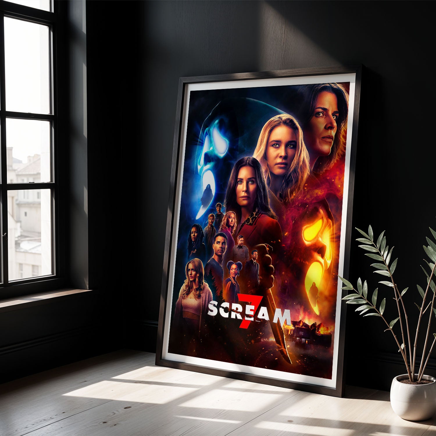 Flex Designs Poster Scream 7 Cover 8 x 10" Home Goods - Movie 2026 Movie Poster