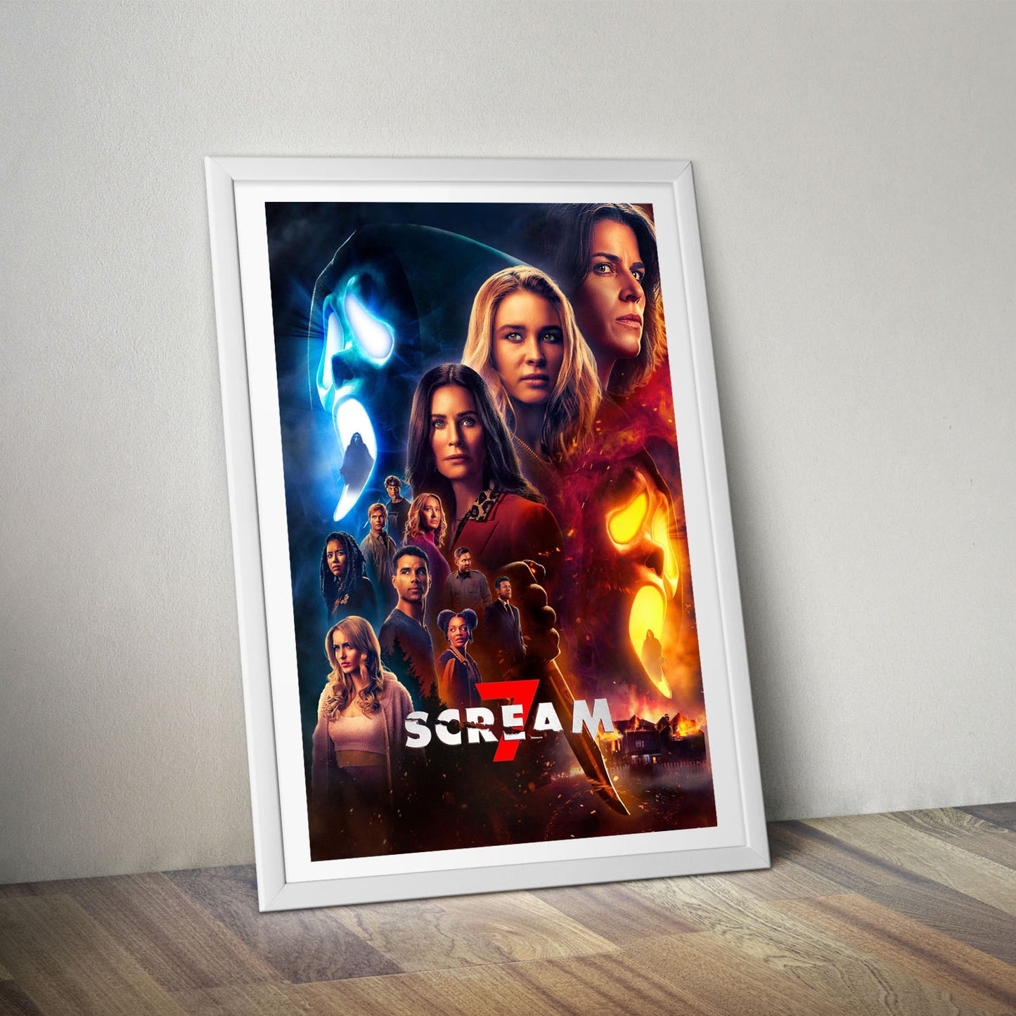Flex Designs Poster Scream 7 Cover 8 x 10" Home Goods - Movie 2026 Movie Poster