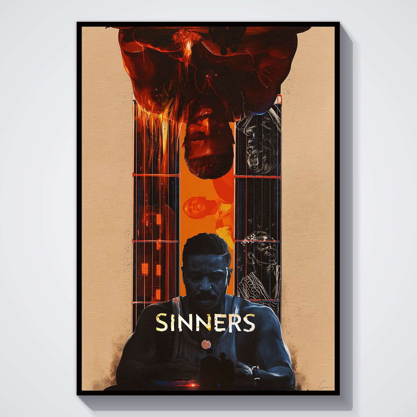 Flex Designs Poster Sinners Cartoon Final 5 x 7" Home Goods - Movie 2025 Movie Poster