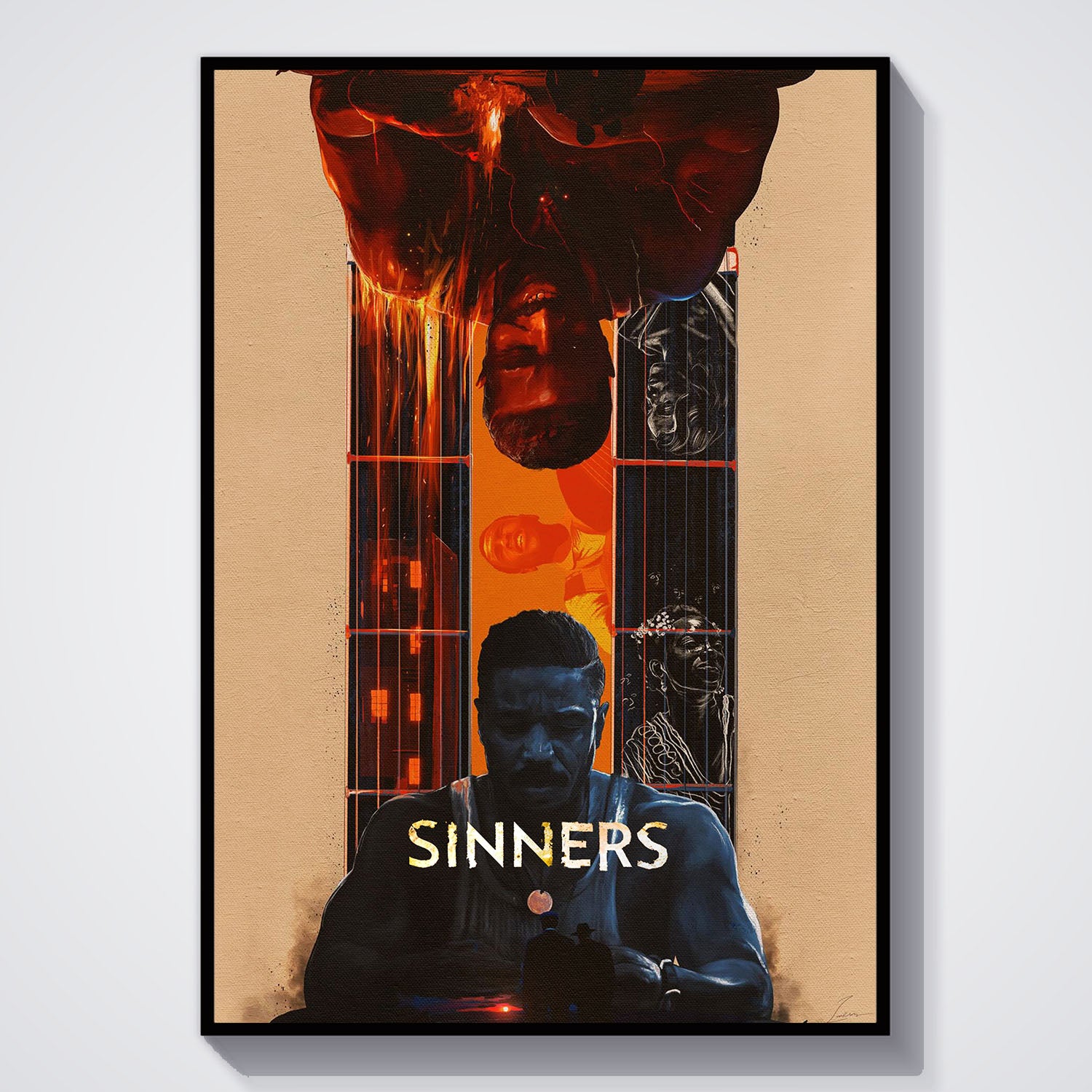Flex Designs Poster Sinners Cartoon Final 5 x 7" Home Goods - Movie 2025 Movie Poster