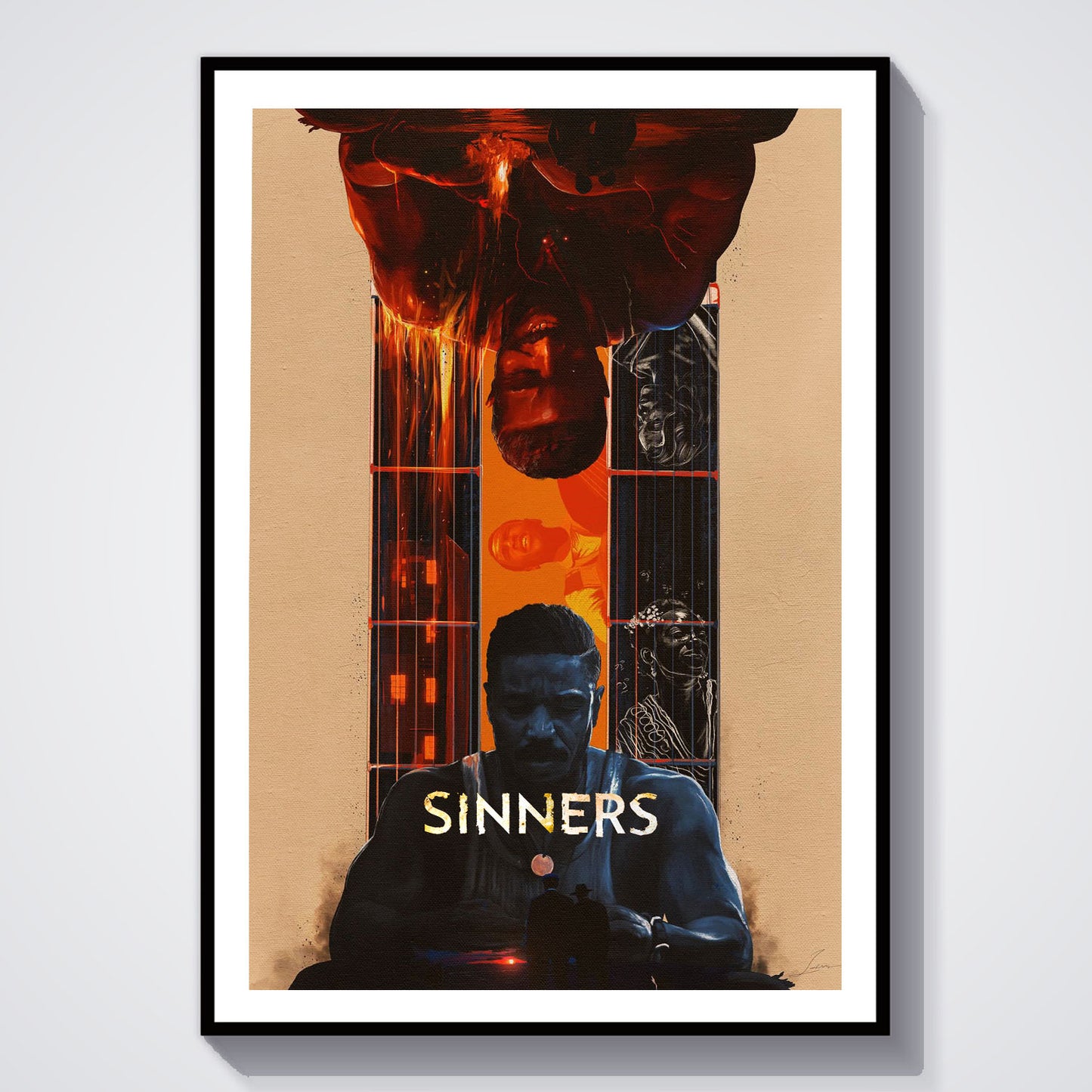 Flex Designs Poster Sinners Cartoon Final 8 x 10" Home Goods - Movie 2025 Movie Poster