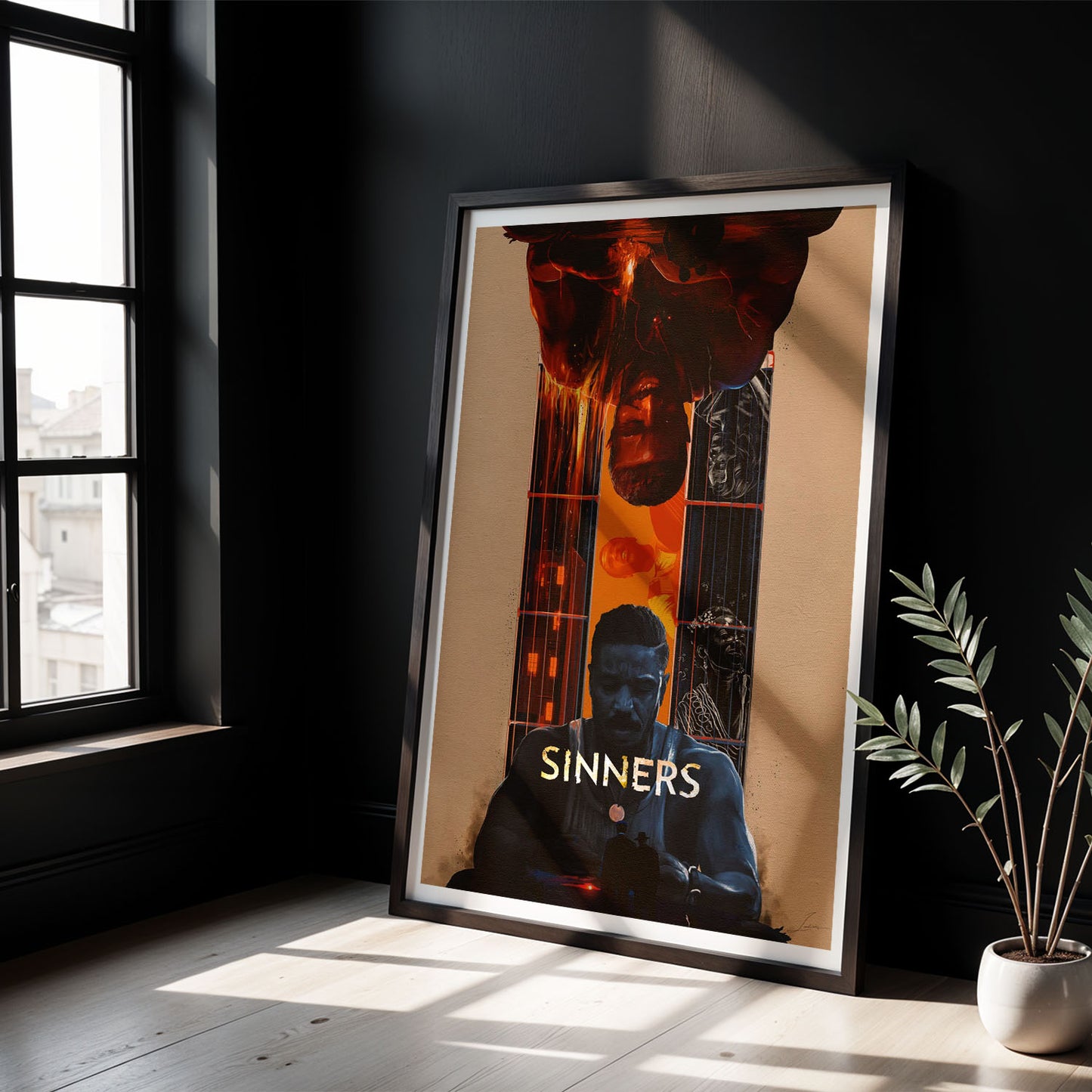 Flex Designs Poster Sinners Cartoon Final 8 x 10" Home Goods - Movie 2025 Movie Poster