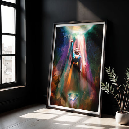 Flex Designs Poster Supergirl Key Visual 8 x 10" Home Goods - Movie 2026 Movie Poster