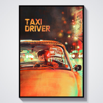 Flex Designs Poster Taxi Driver Alternate 5 x 7" Home Goods - Movie 1976 Movie Poster