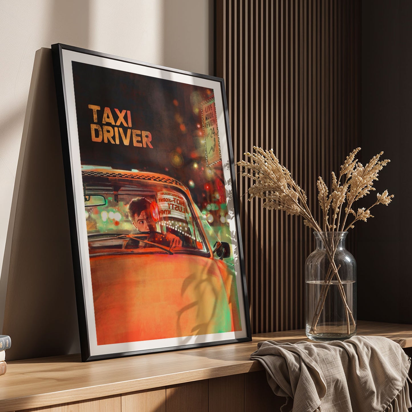 Flex Designs Poster Taxi Driver Alternate 5 x 7" Home Goods - Movie 1976 Movie Poster