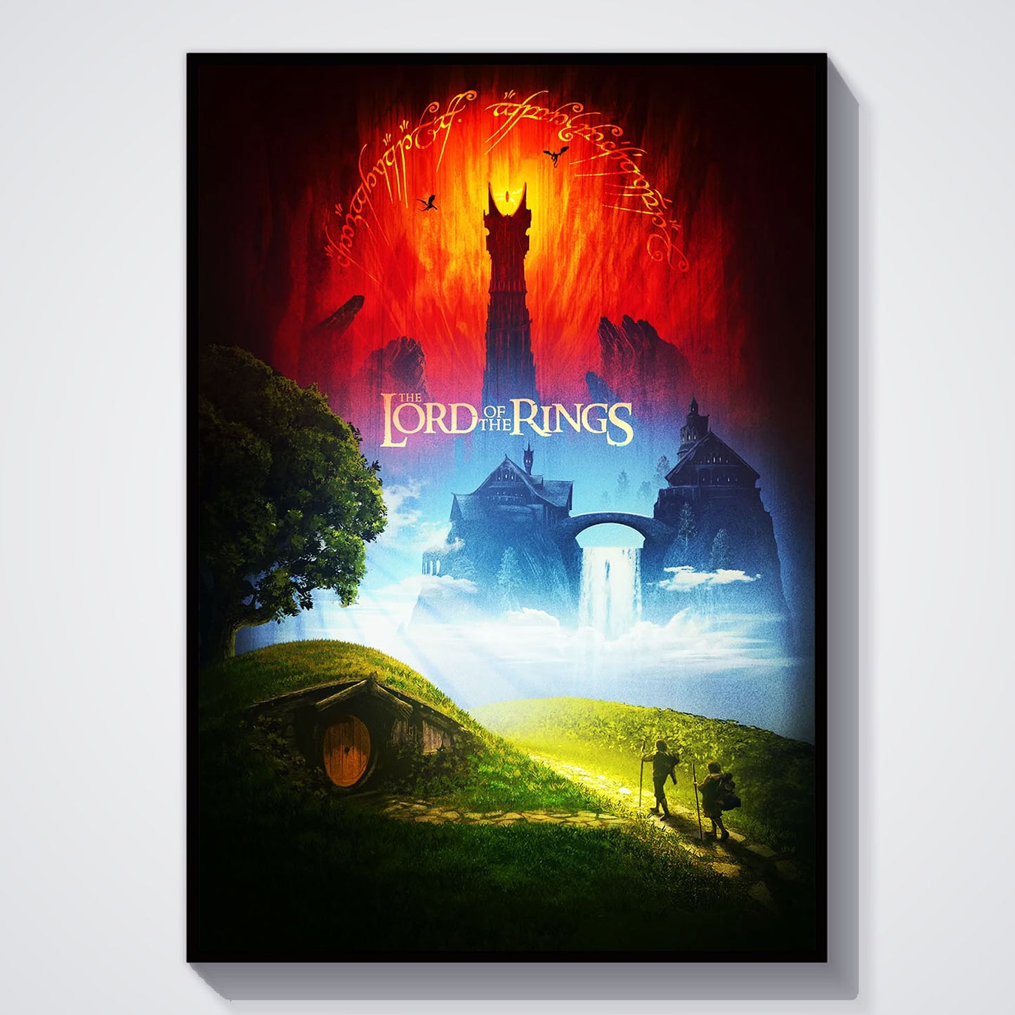 Flex Designs Poster The Lord of the Rings Cover 5 x 7" Home Goods - Movie 2001 Movie Poster