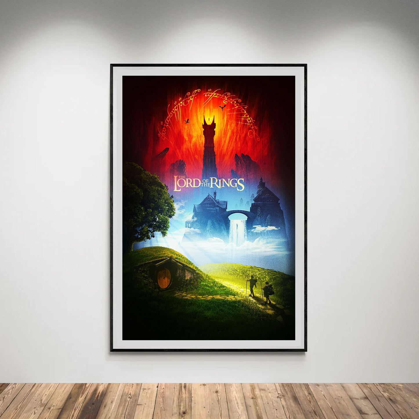 Flex Designs Poster The Lord of the Rings Cover 8 x 10" Home Goods - Movie 2001 Movie Poster
