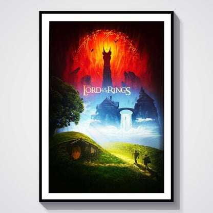 Flex Designs Poster The Lord of the Rings Cover 8 x 10" Home Goods - Movie 2001 Movie Poster