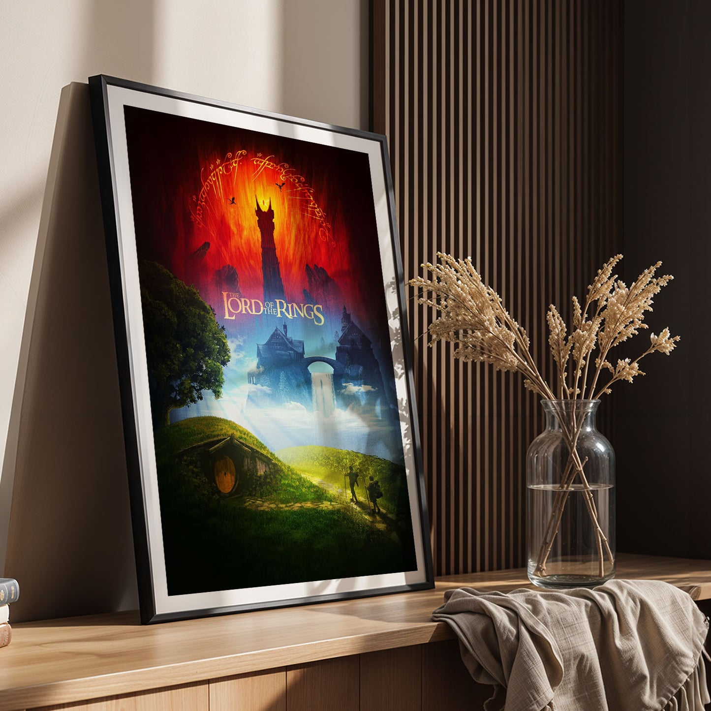 Flex Designs Poster The Lord of the Rings Cover 5 x 7" Home Goods - Movie 2001 Movie Poster