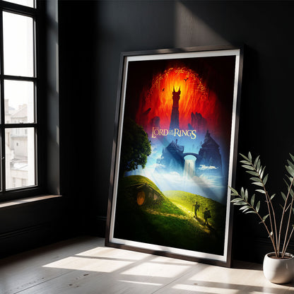 Flex Designs Poster The Lord of the Rings Cover 8 x 10" Home Goods - Movie 2001 Movie Poster