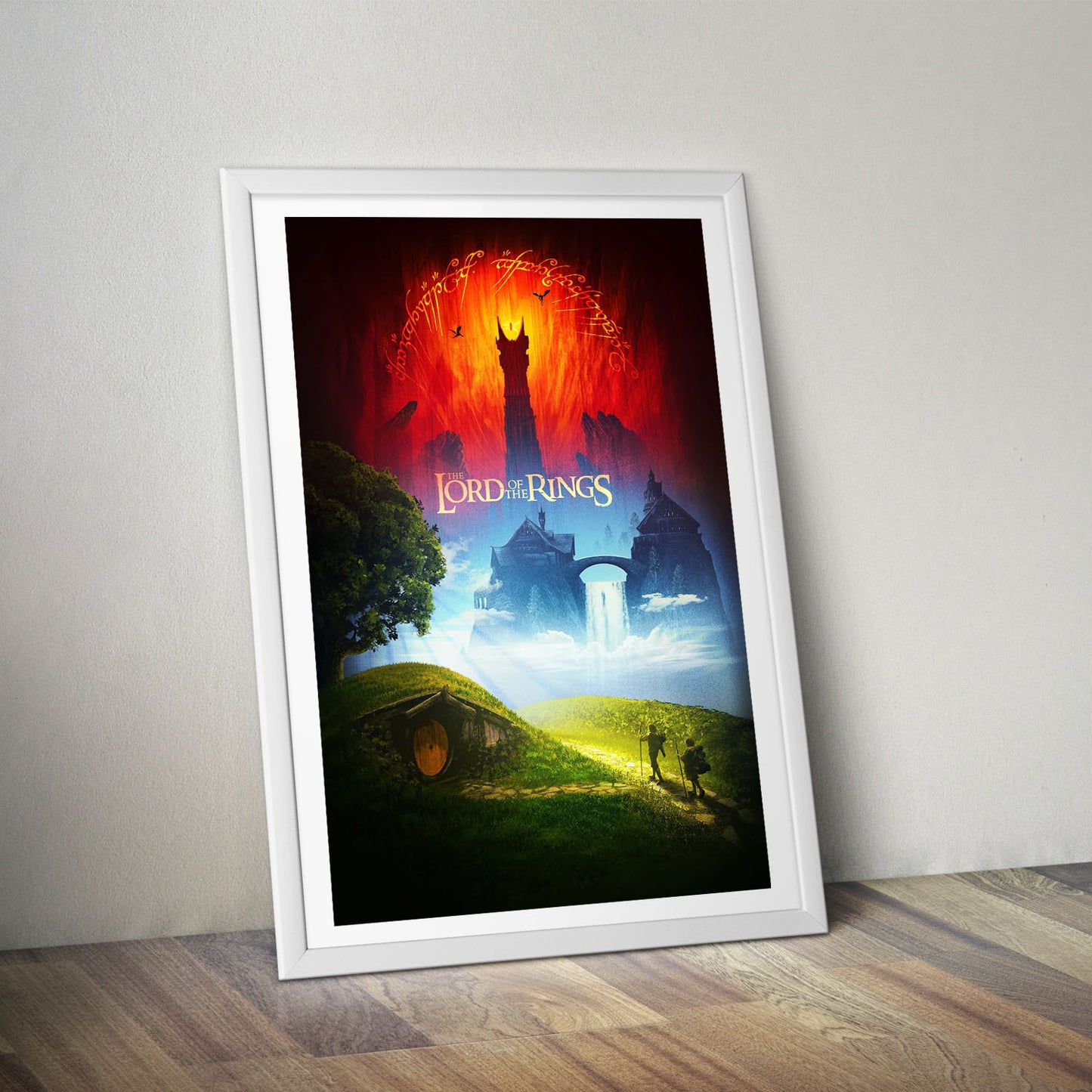 Flex Designs Poster The Lord of the Rings Cover 8 x 10" Home Goods - Movie 2001 Movie Poster
