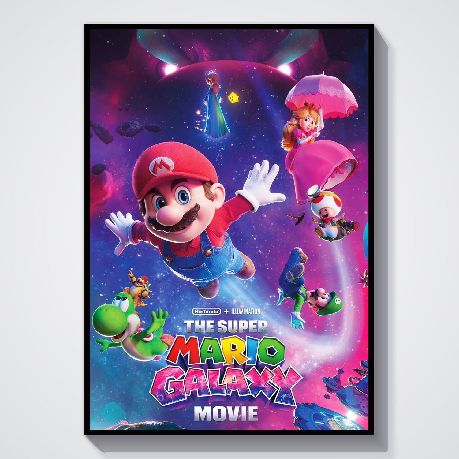 Flex Designs Poster The Super Mario Galaxy Movie Cover 5 x 7" Home Goods - Movie 2026 Movie Poster