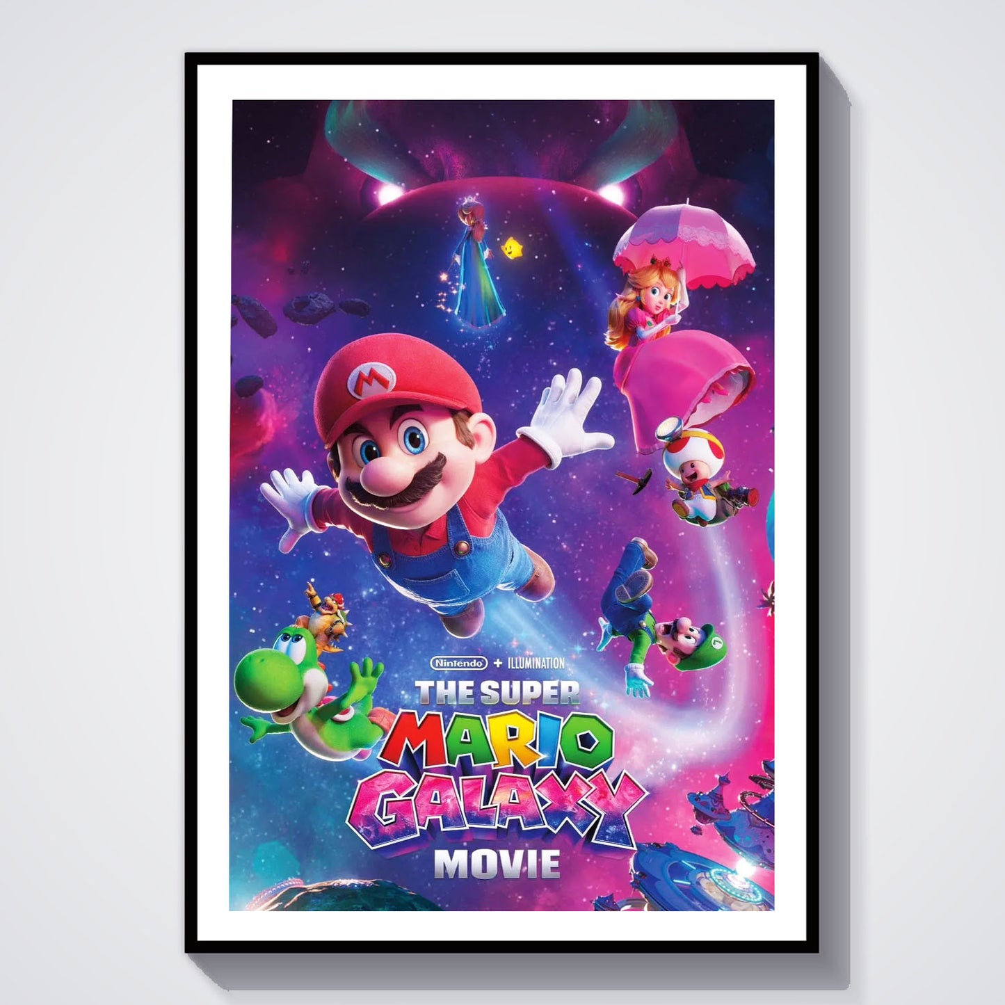 Flex Designs Poster The Super Mario Galaxy Movie Cover 8 x 10" Home Goods - Movie 2026 Movie Poster