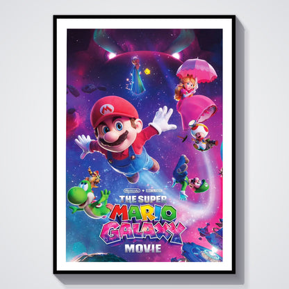 Flex Designs Poster The Super Mario Galaxy Movie Cover 8 x 10" Home Goods - Movie 2026 Movie Poster