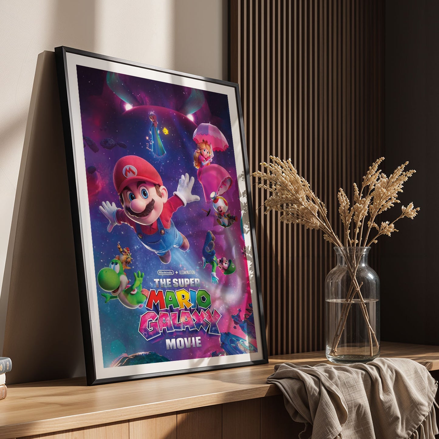 Flex Designs Poster The Super Mario Galaxy Movie Cover 5 x 7" Home Goods - Movie 2026 Movie Poster