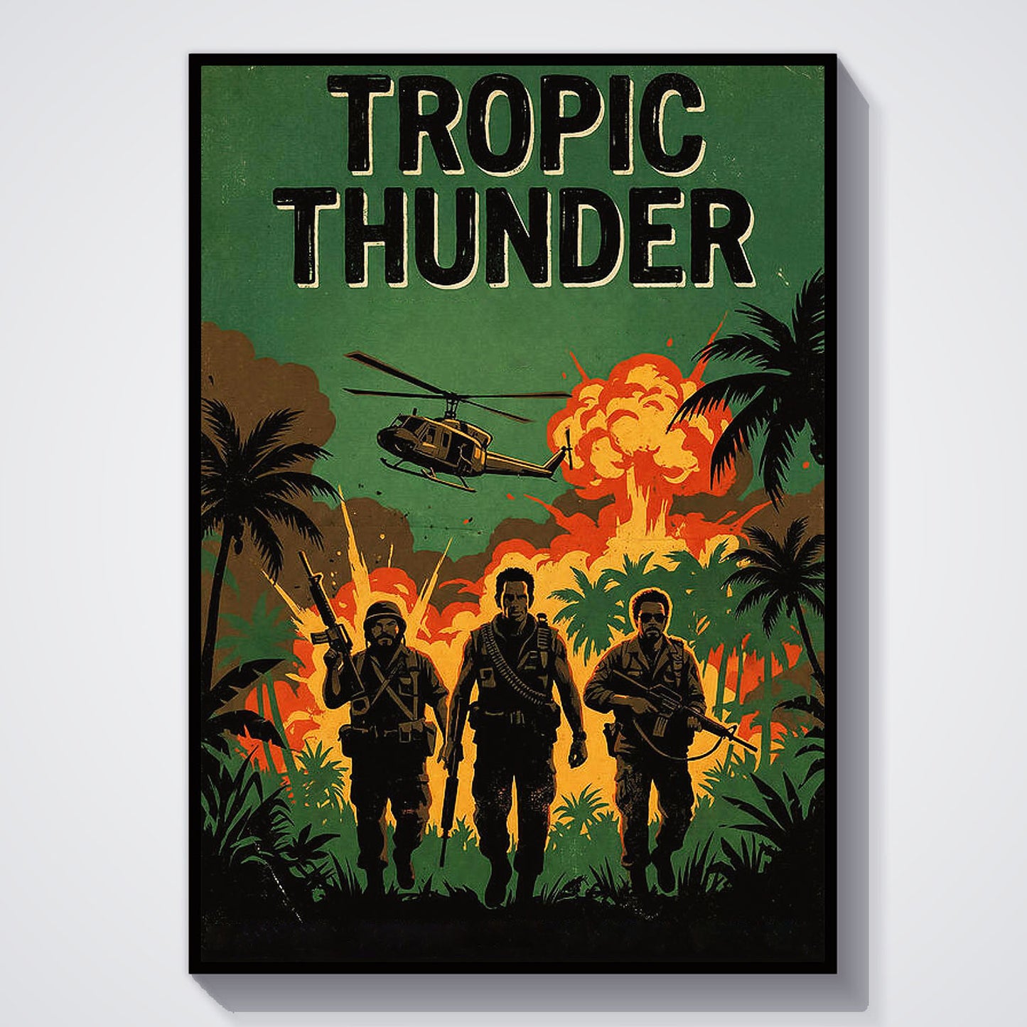 Flex Designs Poster Tropic Thunder Theatrical 5 x 7" Home Goods - Movie 2008 Movie Poster