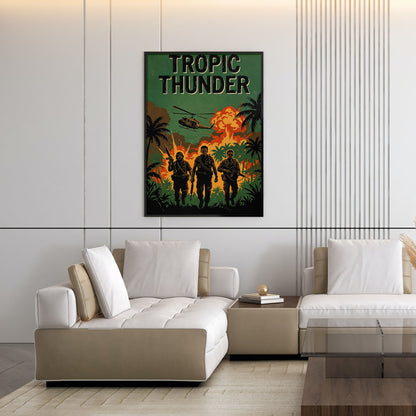 Flex Designs Poster Tropic Thunder Theatrical 5 x 7" Home Goods - Movie 2008 Movie Poster
