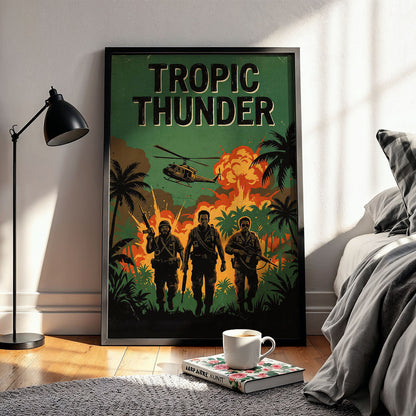 Flex Designs Poster Tropic Thunder Theatrical 5 x 7" Home Goods - Movie 2008 Movie Poster