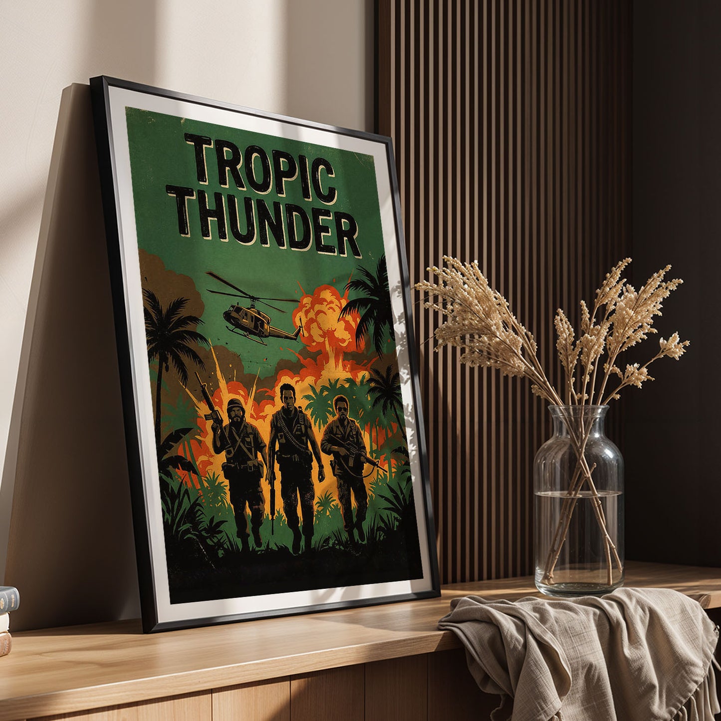Flex Designs Poster Tropic Thunder Theatrical 5 x 7" Home Goods - Movie 2008 Movie Poster