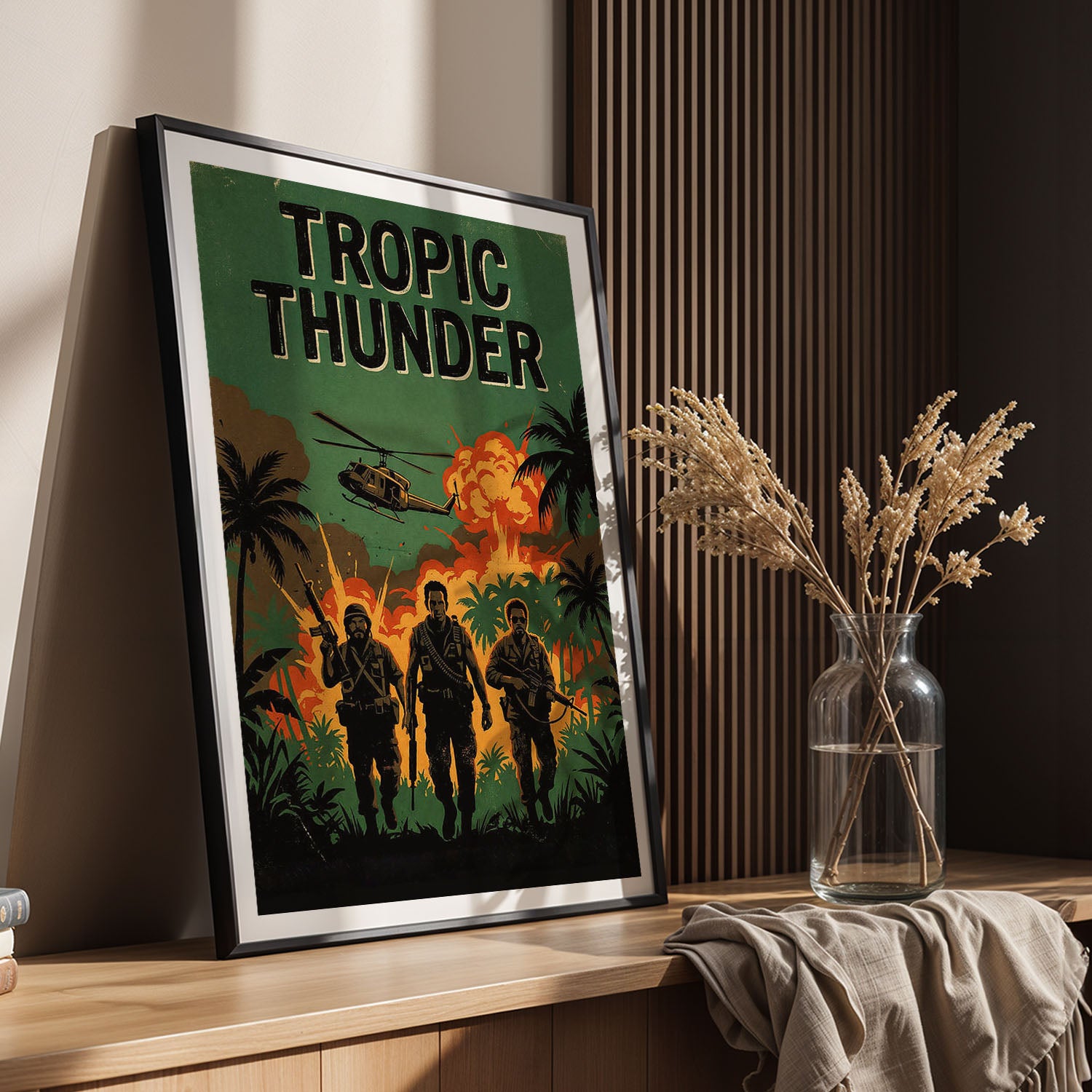 Flex Designs Poster Tropic Thunder Theatrical 5 x 7" Home Goods - Movie 2008 Movie Poster