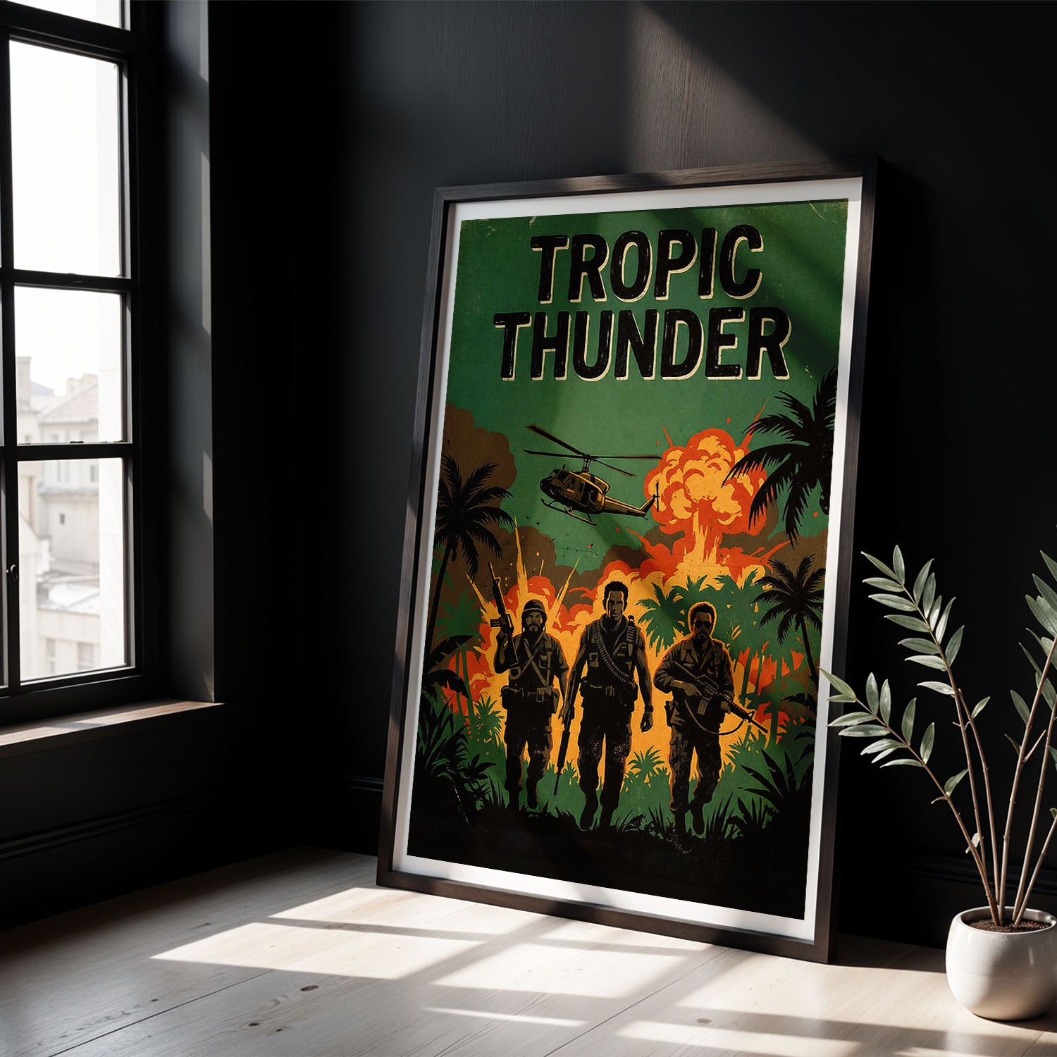 Flex Designs Poster Tropic Thunder Theatrical 8 x 10" Home Goods - Movie 2008 Movie Poster