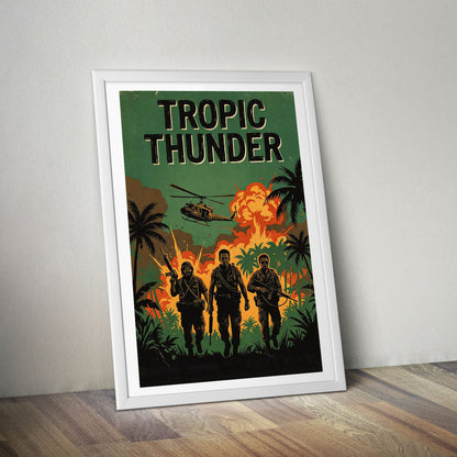 Flex Designs Poster Tropic Thunder Theatrical 8 x 10" Home Goods - Movie 2008 Movie Poster