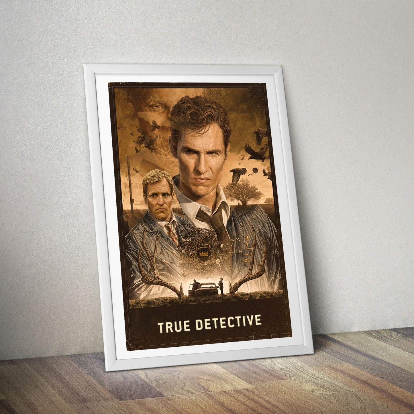 Flex Designs Poster True Detective Cinematic 8 x 10" Home Goods - TV Show 2014 TV Show Poster