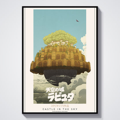 Flex Designs Poster Castle in the Sky Classic 5 x 7" Home Goods - Movie 1986 Movie Poster