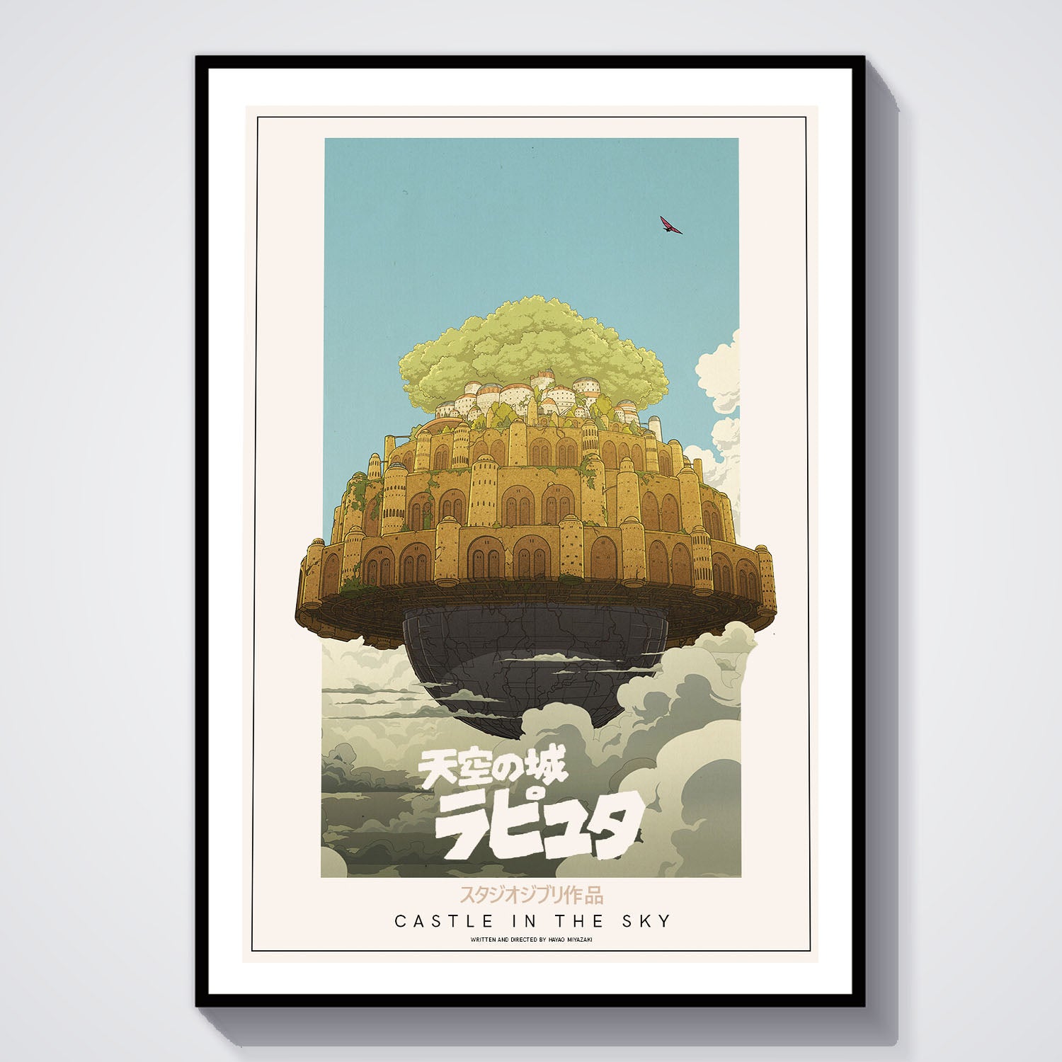 Flex Designs Poster Castle in the Sky Classic 8 x 10" Home Goods - Movie 1986 Movie Poster