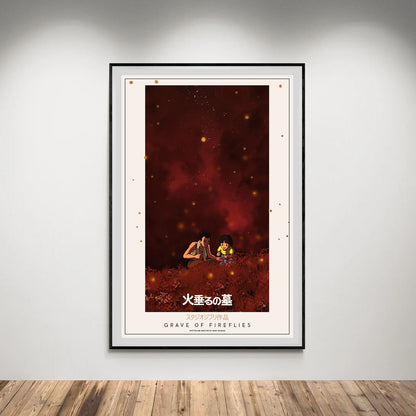 Flex Designs Poster Grave of the Fireflies Classic 8 x 10" Home Goods - Movie 1988 Movie Poster