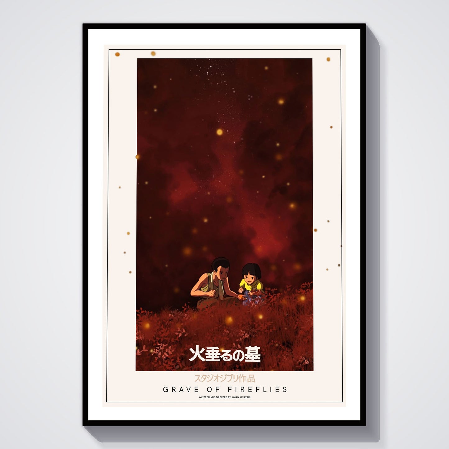Flex Designs Poster Grave of the Fireflies Classic 8 x 10" Home Goods - Movie 1988 Movie Poster